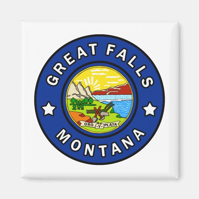 Great Falls Montana Magnet (Vorne)