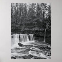 Great Falls of Tinkers Creek (b&w Poster)