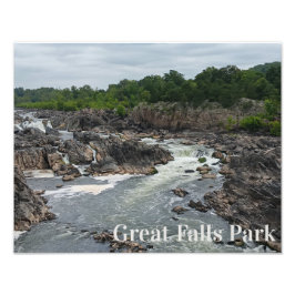 Great Falls Park Potomac River, Mather Gorge Fotodruck