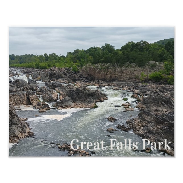 Great Falls Park Potomac River, Mather Gorge Fotodruck (Vorne)