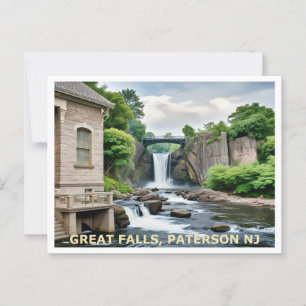 Great Falls, Paterson NJ Postkarte
