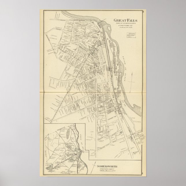 Great Falls, Somersworth Poster (Vorne)