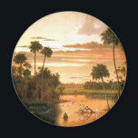 Great Florida Sunset, fine art painting, Magnet<br><div class="desc">Great Florida Sunset, fine art landscape painting by Martin Johnson Heade.</div>