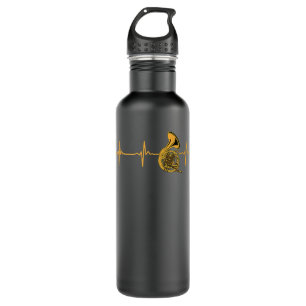 Great French Horn Heartbeat Geschenk Bugler3 Edelstahlflasche