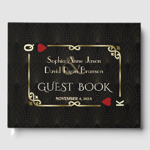 Great Gatsby Casino Las Vegas Poker Wedding Gästebuch