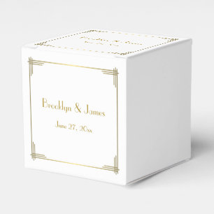 Great Gatsby Gold Art Deco Hochzeitsgeschenk Schac Geschenkschachtel