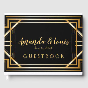Great Gatsby Inspiriert Art Deco Wedding Guest Boo Gästebuch
