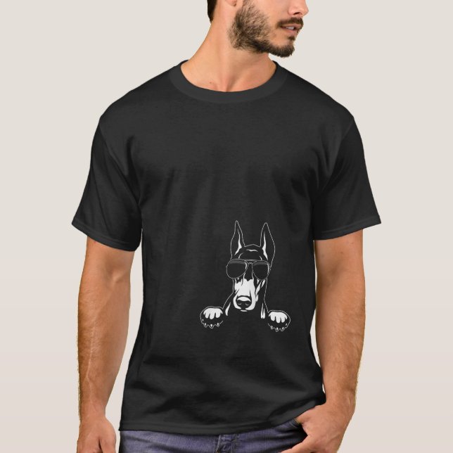 Great gift for Christmas Very cool Doberman  T-Shirt (Vorderseite)