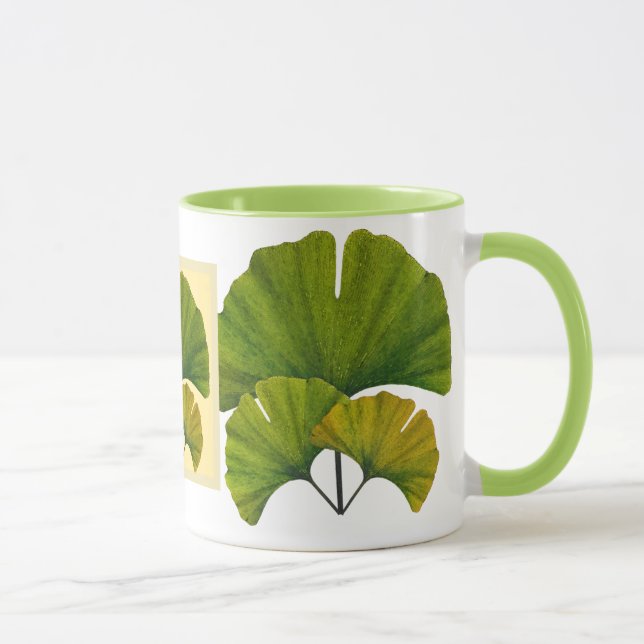 Great Ginkgo Art for Your Arts & Crafts Bungalow Tasse (Rechts)