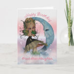 Great Granddaughter Birthday Card With Cute Fairy Karte<br><div class="desc">Great Granddaughter Birthday Card With Cute Fairy And Frog Prince,  Blue Moon</div>