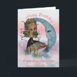 Great Granddaughter Birthday Card With Cute Fairy Karte<br><div class="desc">Great Granddaughter Birthday Card With Cute Fairy And Frog Prince,  Blue Moon</div>
