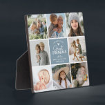 GREAT GRANDMA "die beliebteste Foto Collage" Fotoplatte<br><div class="desc">Trendy moderne Foto Collage Plaque Great Oma. Gestalten Sie Ihr persönliches Geschenk mit einer 8 (8) Foto Collage, bestehend aus einer quadratischen Bildlayoutvorlage, dem Text "die beliebteste Urgroßmutter" ein niedliches kleines Herz und Namen/s. Alle Texte und Farben können nach Ihrem persönlichen Geschmack geändert werden, indem Sie die weitere Option anpassen....</div>