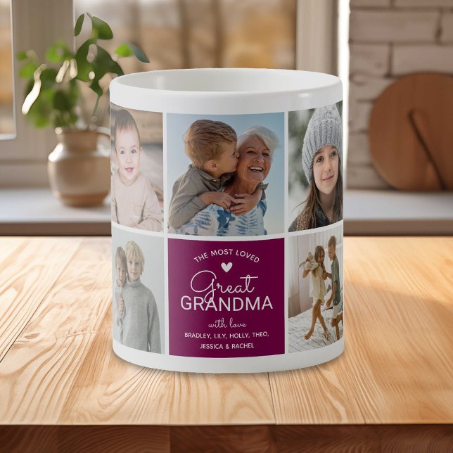 GREAT GRANDMA "die beliebteste Foto Collage" Kaffeetasse (Von Creator hochgeladen)