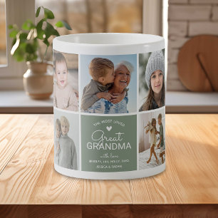 GREAT GRANDMA "die beliebteste Foto Collage" Kaffeetasse