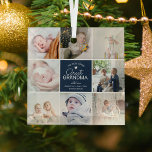 GREAT GRANDMA "die beliebteste Foto Collage Throw Ornament Aus Glas<br><div class="desc">Modernes,  modernes Foto-Collage Weihnachtsschmuck für Großes Oma. Erstellen Sie Ihre eigene Geschenkidee mit einer 8 (8) Foto Collage,  bestehend aus einer quadratischen Bildlayoutvorlage,  dem Text "die beliebteste Urgroßmutter" und Namen/s. Alle Texte und Farben können nach Ihrem persönlichen Geschmack geändert werden,  indem Sie die weitere Option anpassen.</div>