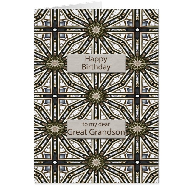 Great Grandson Anniversaire Mandala Design Abstrai (Devant)