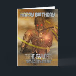 Great Grandson Birthday Card with Cyborg - Modern Karte<br><div class="desc">Große Grandson Birthday Card mit Cyborg - Moderner Roboter</div>