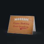 Great Grandson Birthday Große Grunge Fußball Karte<br><div class="desc">Kick in ein lustiges Gruß für deinen Urenkel,  der heute einen guten Geburtstag feiert. Diese Karte ist definitiv für einen Fußballfan wie ihn. Die Vorderseite hat einen authentischen Grunge Blick Typografie für einen realistischen Look.</div>