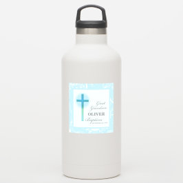Great Grandson Taufe Blue Lace Personalisiert Aufkleber