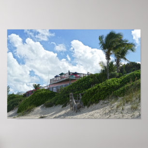 Great Guana Cay Beach Bar, Bahamas Poster