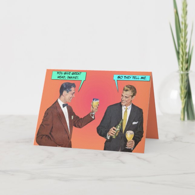 Great Head [custom greeting card] Karte (Vorderseite)