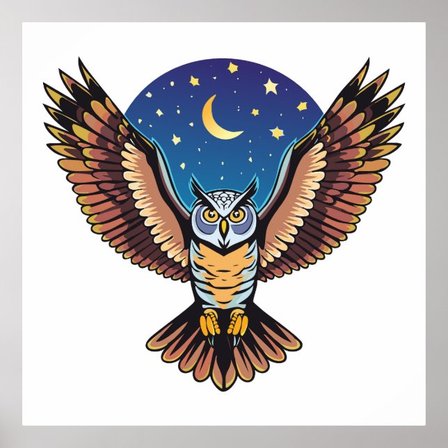 Great Horned owl Poster (Vorne)