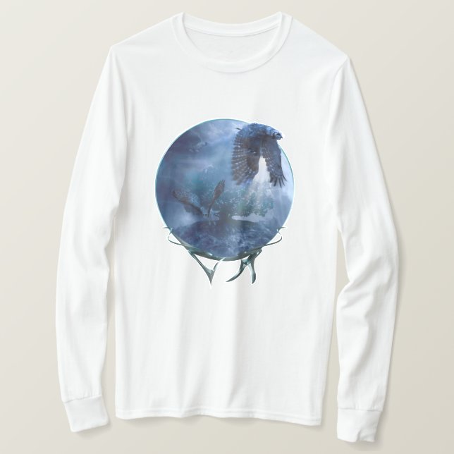 Great Horned Owls MIDNIGHT RAIDERS T-Shirt (Design vorne)