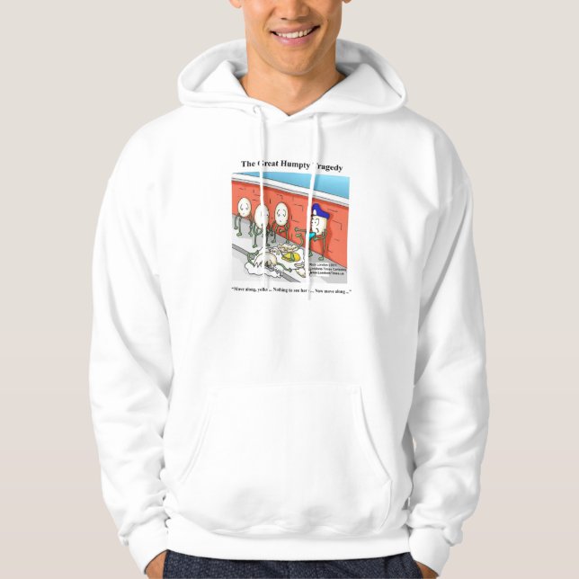Great Humpty Dumpty Tragedy Funny Hoodie von Rick  (Vorderseite)