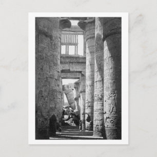 Great Hypostyle Hall Karnak Ägypten ~ 1845 Postkarte