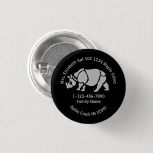 Great Indian Rhino Lost Family Zuhause Address Button
