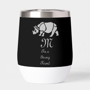 Great Indian Rhinoceros The Unicorn Rhino Monogram