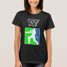 Great Job Cricket Logo Cricket Batsman 