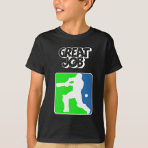 Great Job Cricket Logo Cricket Batsman 