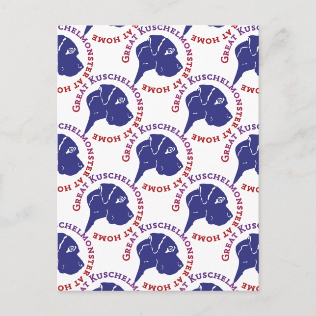 Great Kuschelmonster Postkarte (Vorderseite)