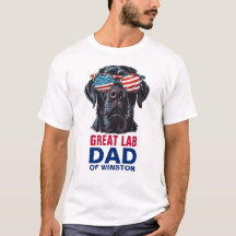 Great Labrador Vater 4. Juli Amerikanische Flagge