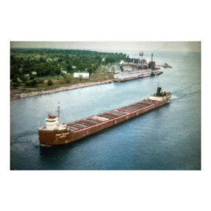 Great Lakes-Dampfer Henry Laliberte Fotodruck