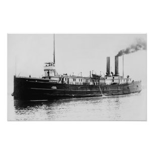 Great Lakes-Dampfer Sydney C. McLouth Vintage Fotodruck