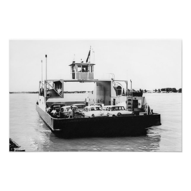 Great Lakes Dampfschiff Daldean 1950s Fotodruck (Vorne)