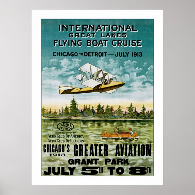Great Lakes Flying Boat Poster (Vorne)