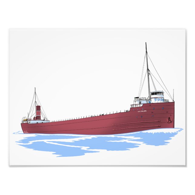 Great Lakes Frachter D.M. Philbin Fotodruck (Vorne)