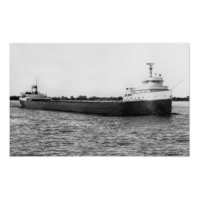 Great Lakes Freighter Edmund Fitzgerald Fotodruck (Vorne)