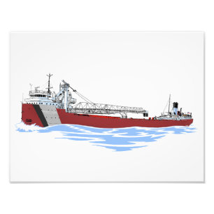 Great Lakes Freighter George A. Sloan Key GLF Fotodruck