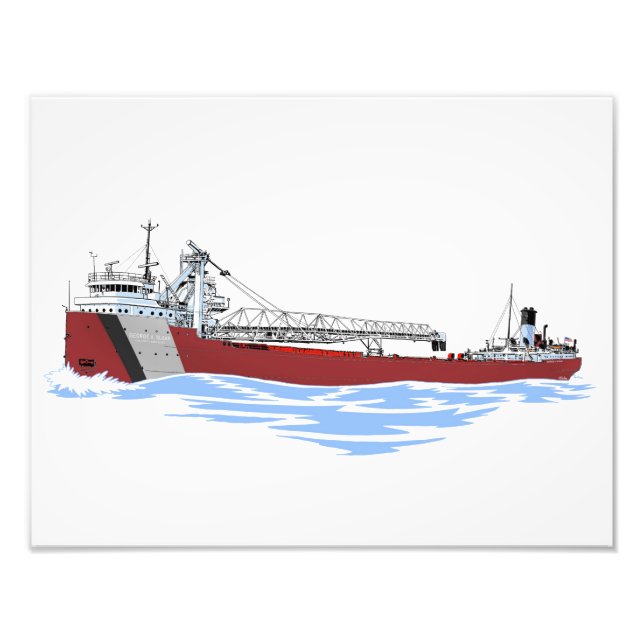 Great Lakes Freighter George A. Sloan Key GLF Fotodruck (Vorne)