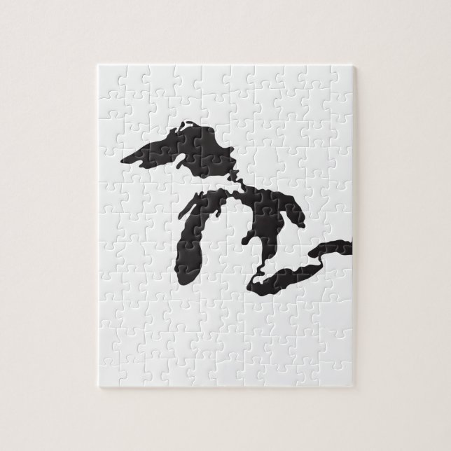 Great Lakes Gewohnheits-Illustration (Vertikal)