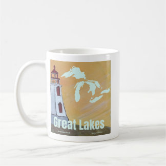 Great Lakes Leuchtturm Kaffeetasse