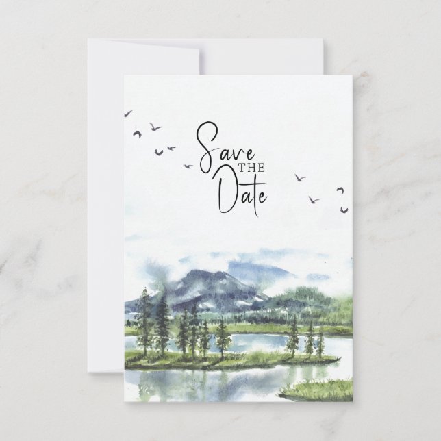 Great Lakes Save the Date Karte (Vorderseite)