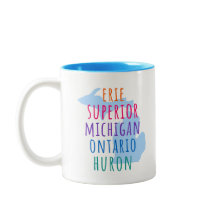 Great Lakes Simple Text Handschuh-Staat-Kaffeetass