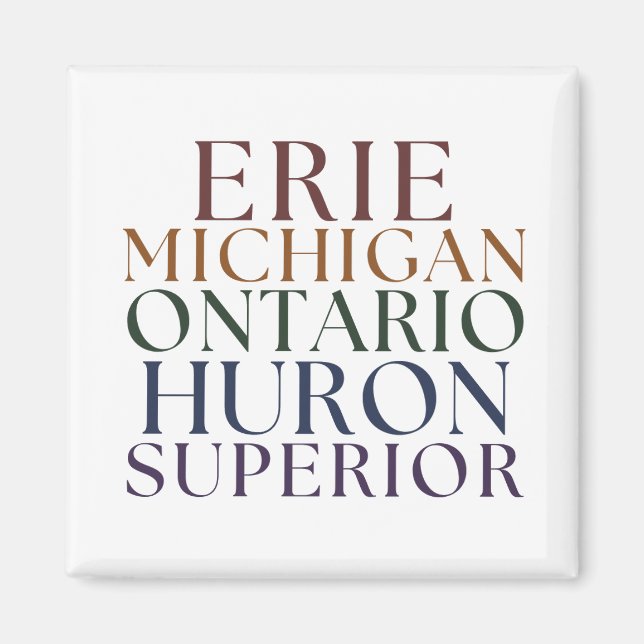 Great Lakes State Magnet Stocking Stuffer (Devant)