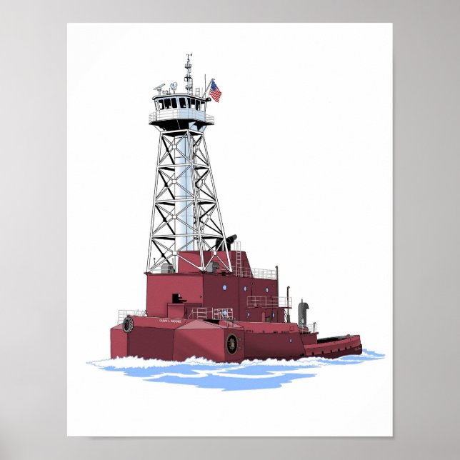 Great Lakes tug Olive L. Moore (K&K) Poster (Vorne)
