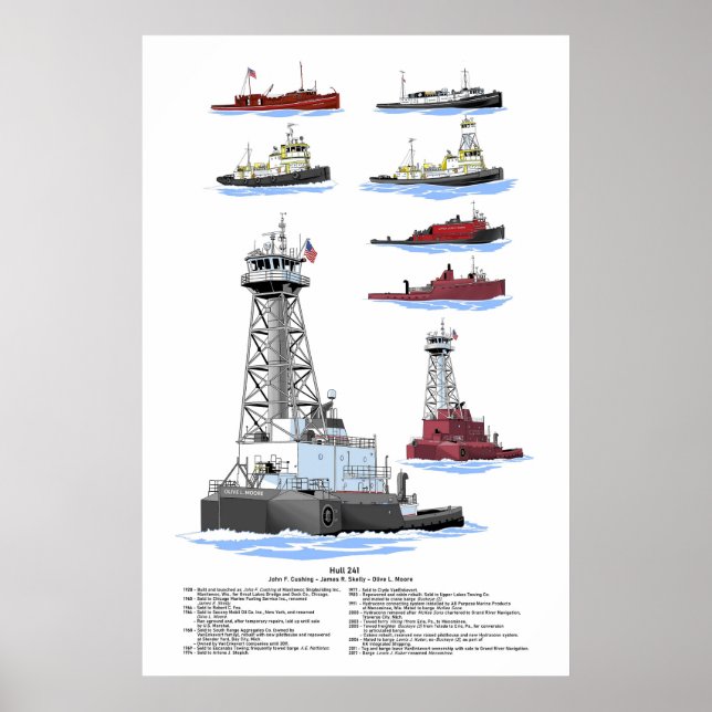 Great Lakes Tug Olive L'Arte Poster (Vorne)